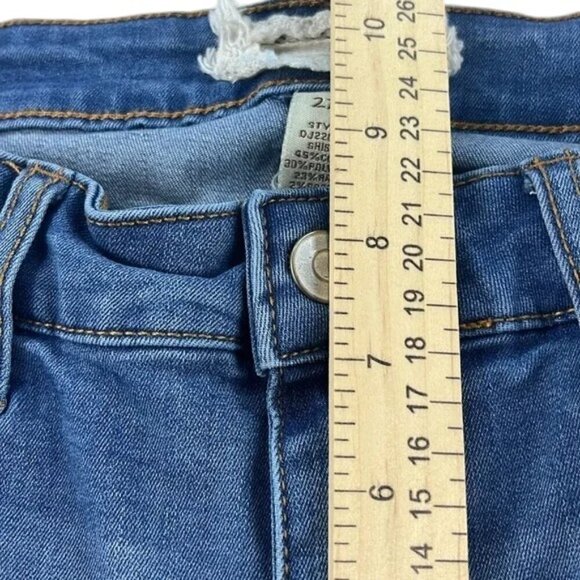 Altar'd State Jeans Skinny Raw Hem Stretch Women Size 27 - Picture 4 of 8